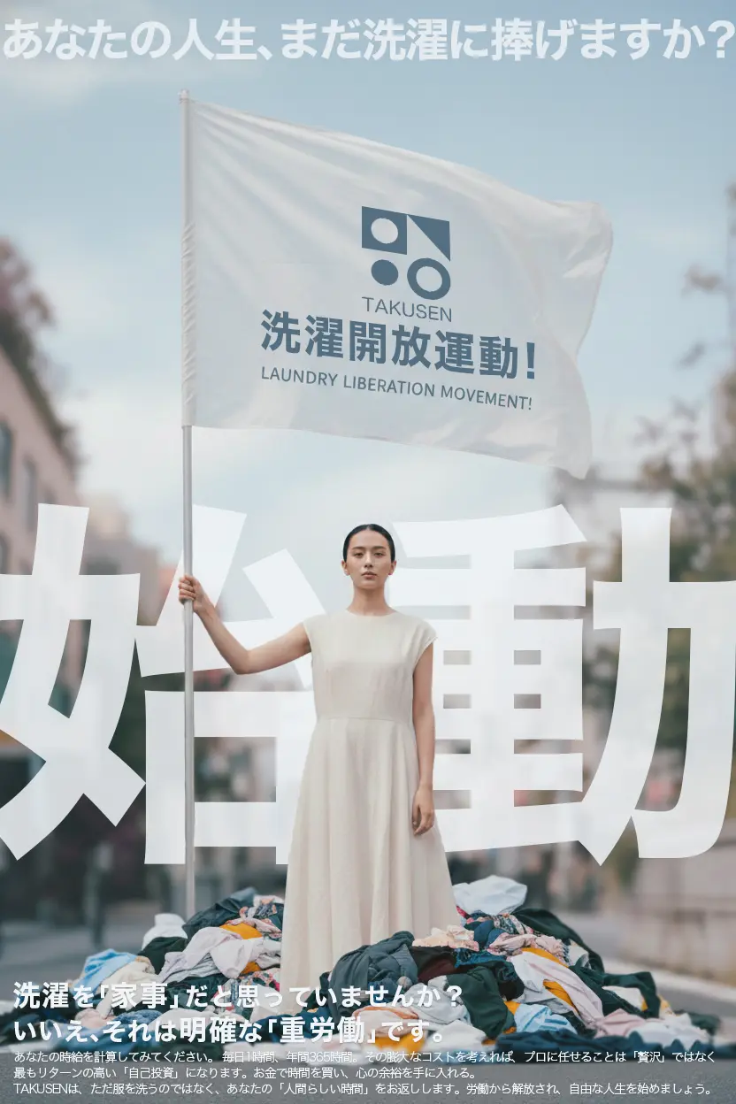 洗濯解放運動、はじまる。── TAKUSENが生まれた理由